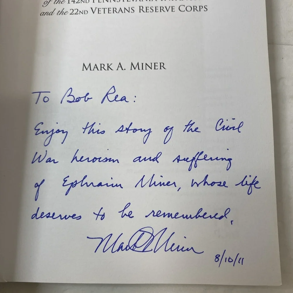 Well At This Time Civil War Saga Of Ephraim Miner Author‎ Signed HC/DJ PA